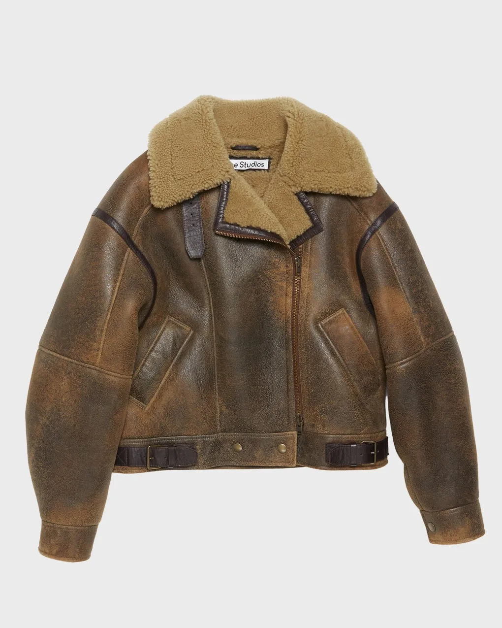 Acne Studios   Jacket Shearling Leather Brown 